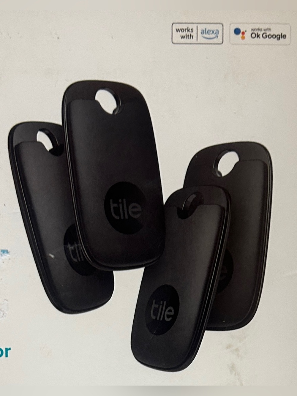 NEW 4-Pack Tile Pro Powerful Bluetooth Trackers in Black • Unopened Box